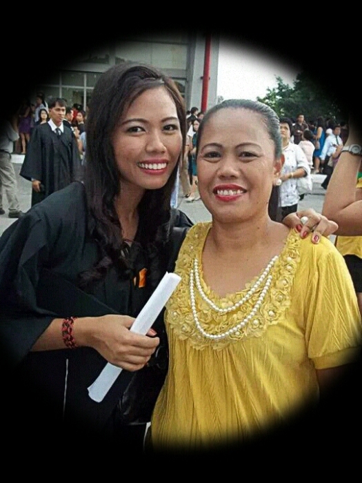 Mama and I during my graduation day. 